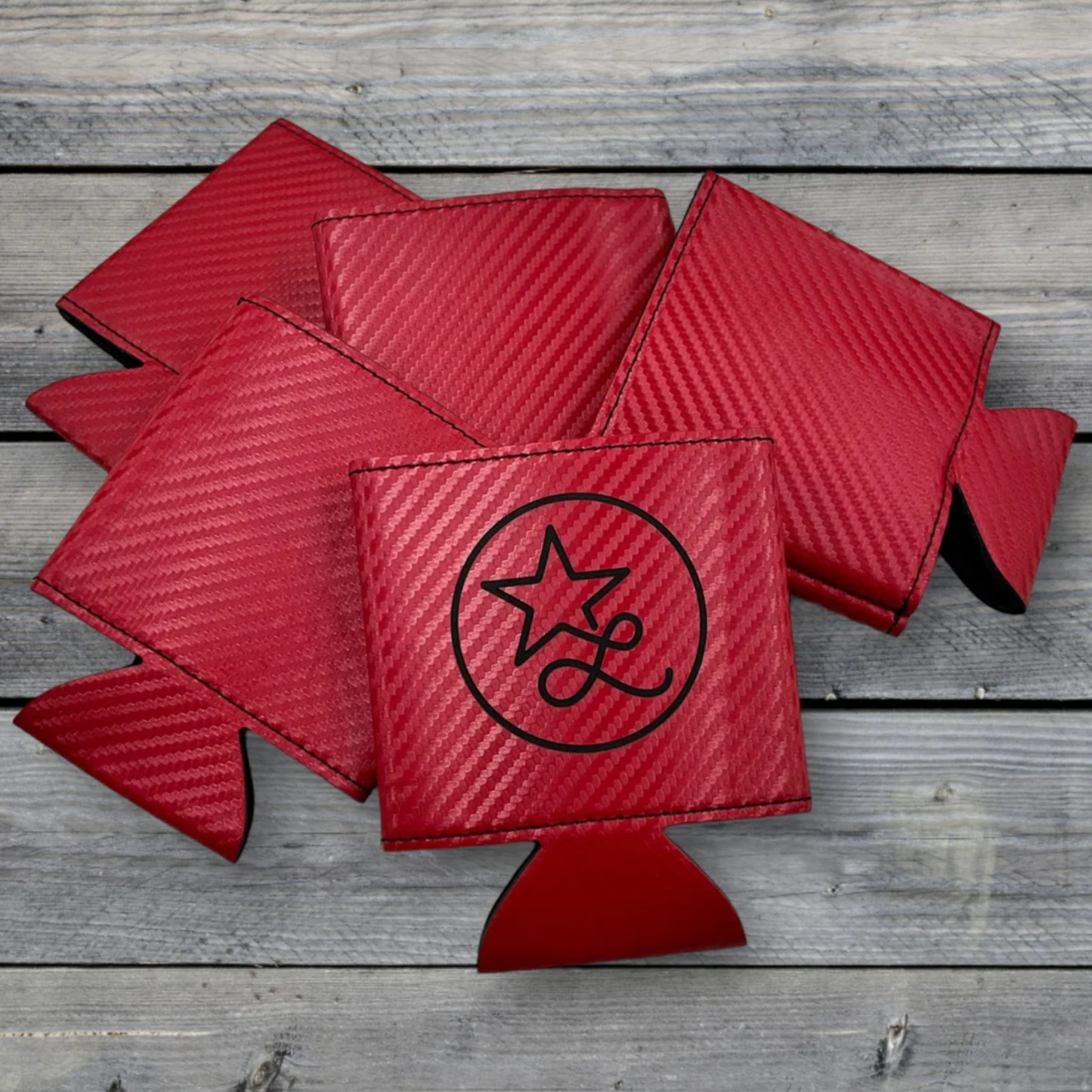 Custom Engraved Leatherette Can Coolers – Personal, Wedding, Corporate & Bar Branding
